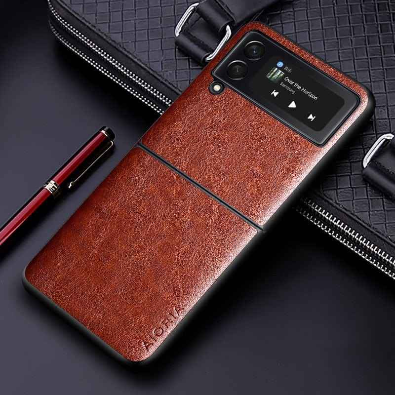 Samsung Z Flip Leather Case