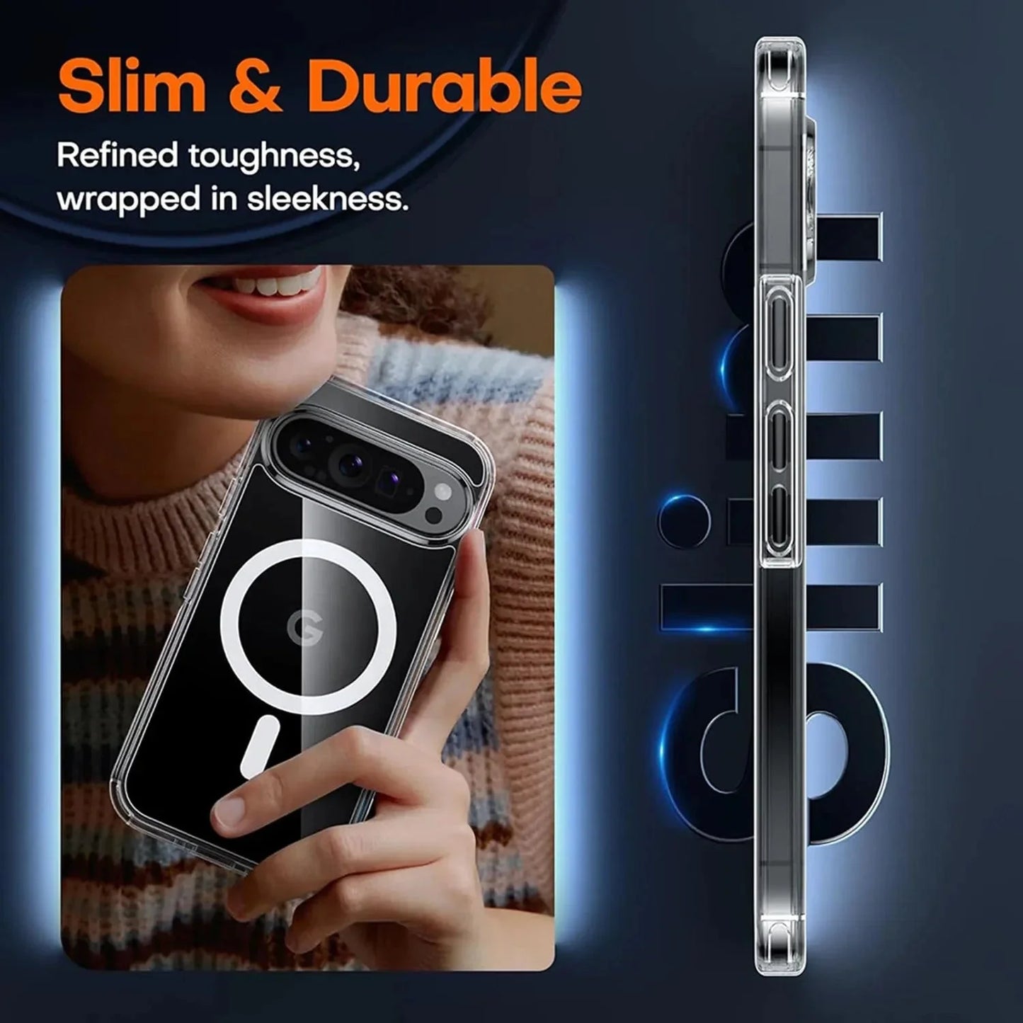 Google Pixel 9 Shockproof Clear Case