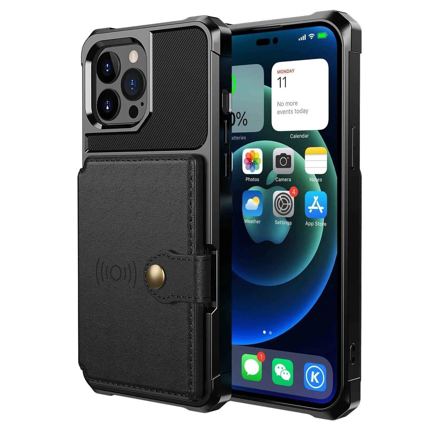 iPhone Shockproof Wallet Case