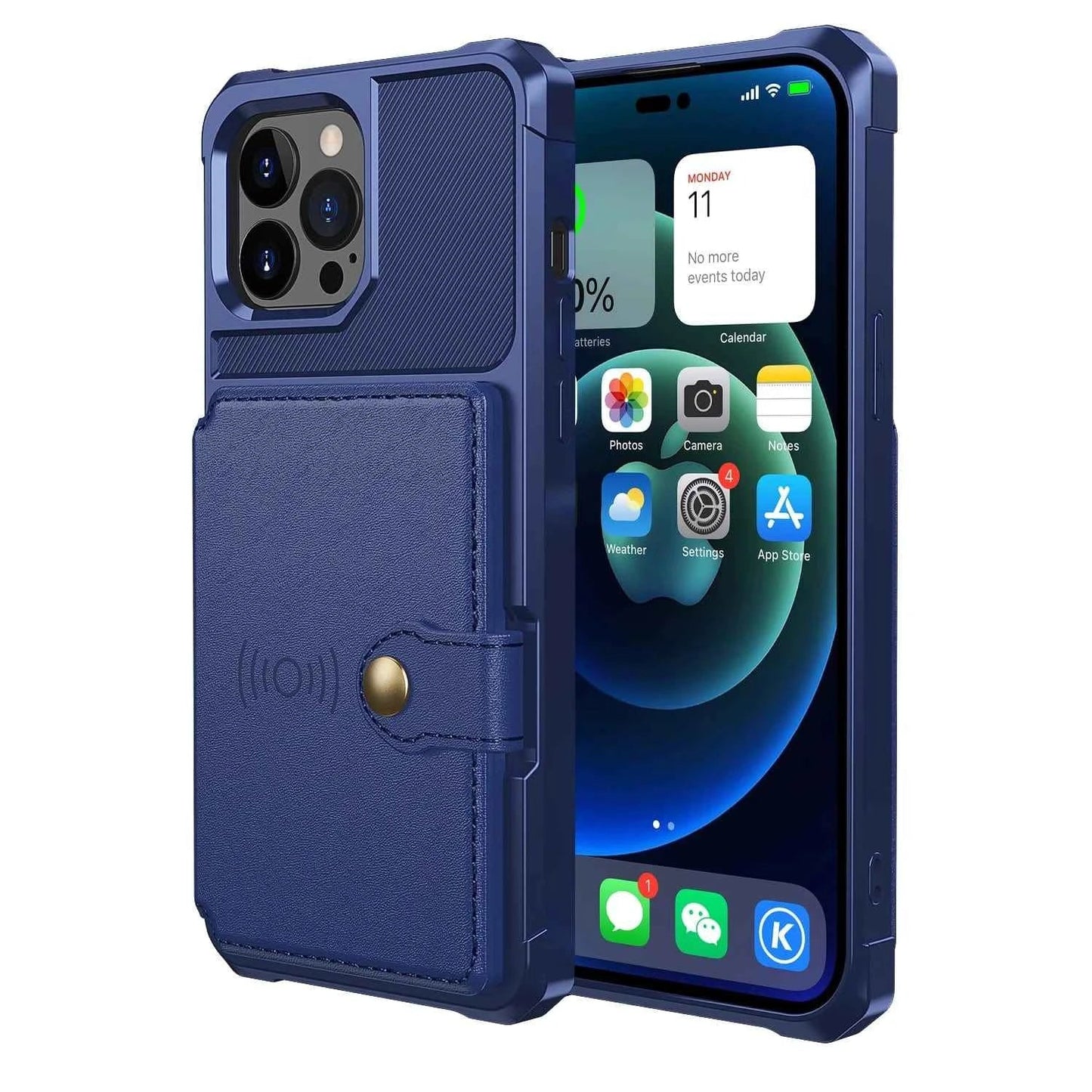 iPhone Shockproof Wallet Case