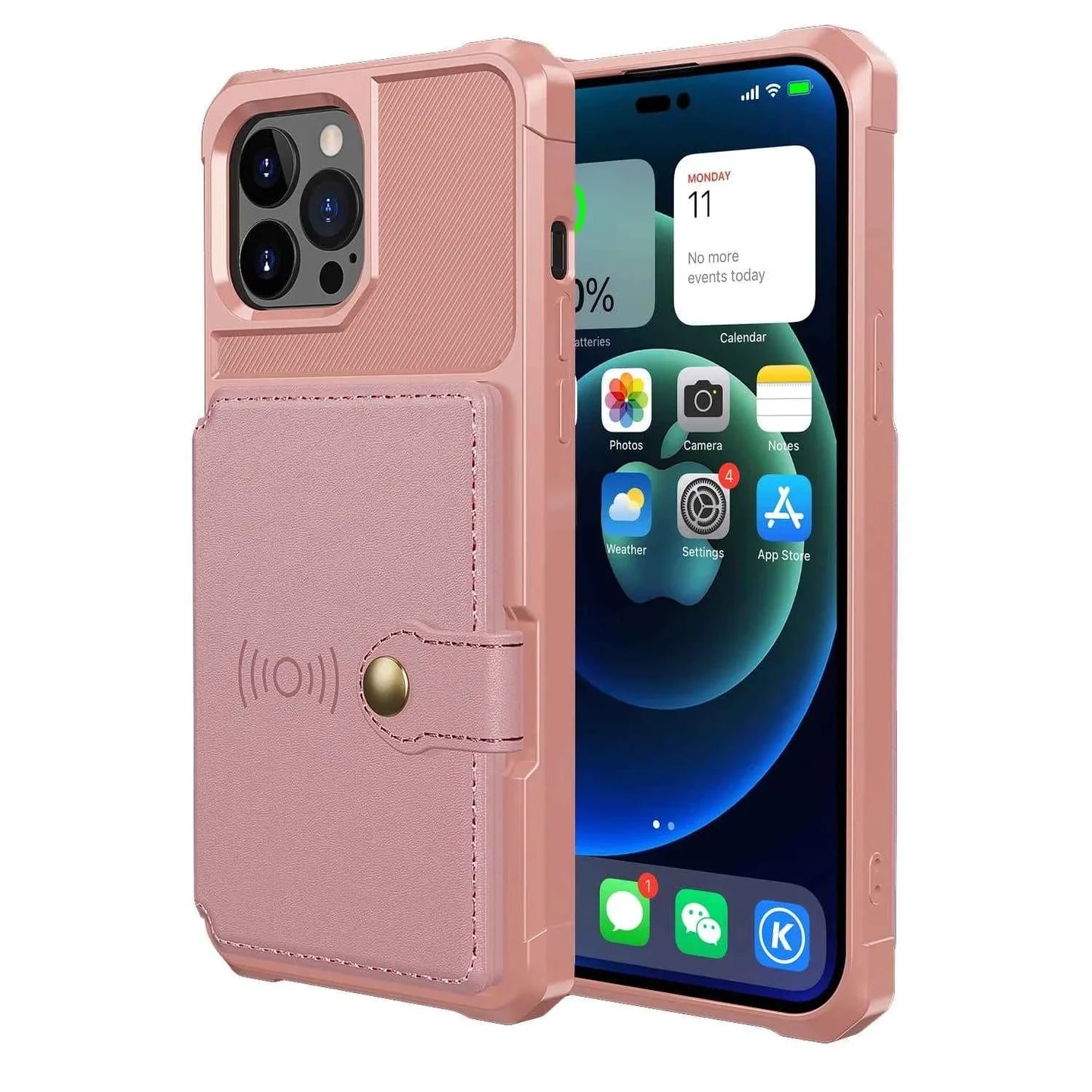 iPhone Shockproof Wallet Case