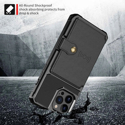 iPhone Shockproof Wallet Case