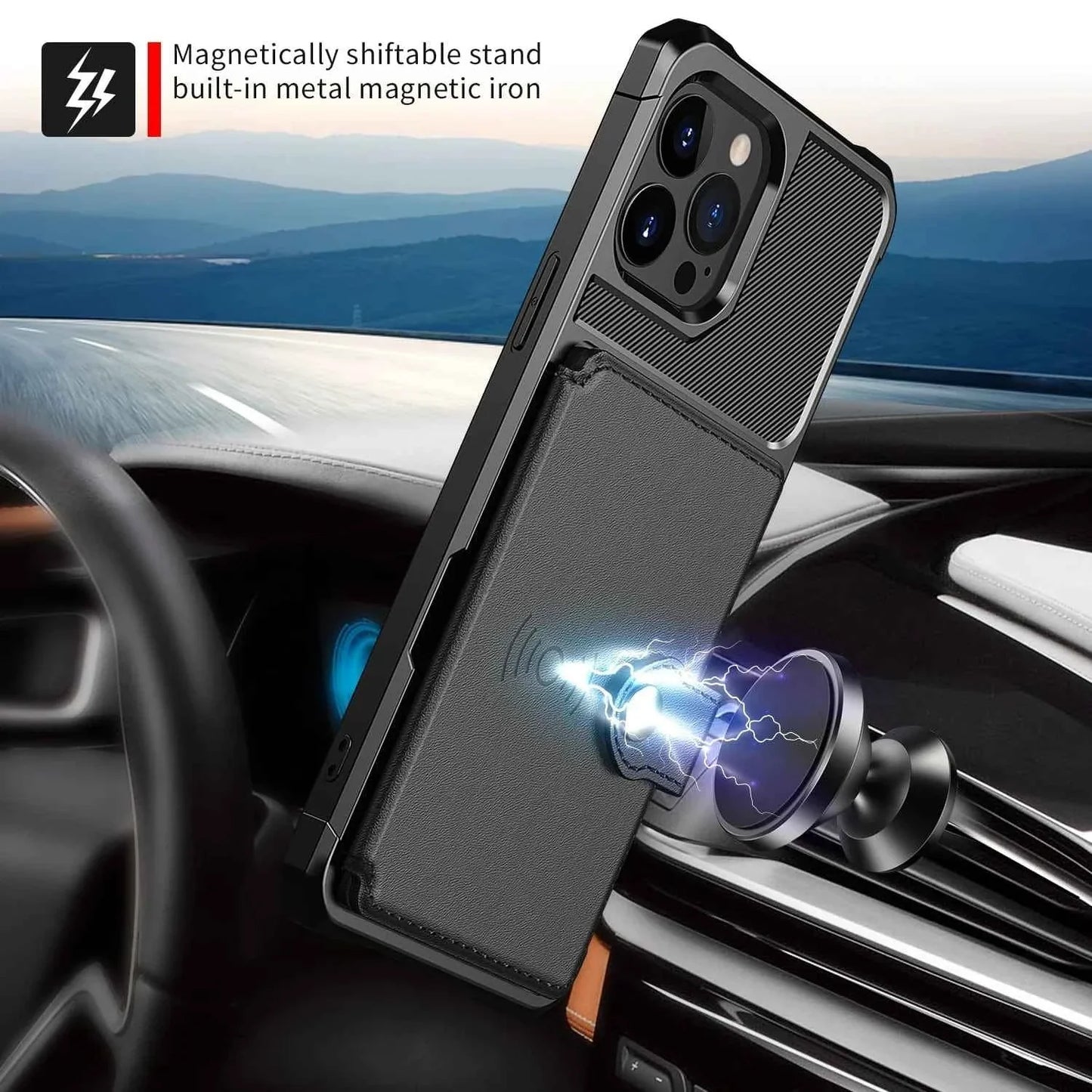 iPhone Shockproof Wallet Case