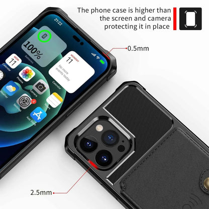 iPhone Shockproof Wallet Case
