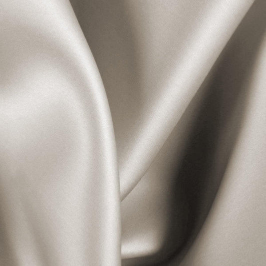 Latte satin-smooth bamboo pillowcase fabric with subtle sheen