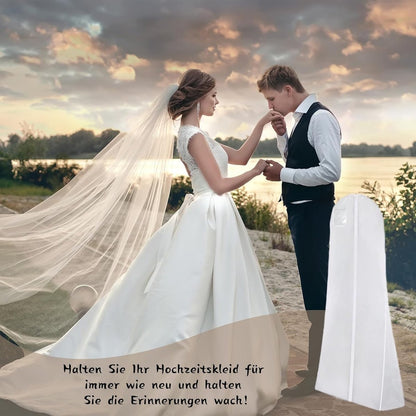 Dustproof wedding dress cover - 183*60 cm - Garment cover - Dust cover for evening dresses - Dust cover for wedding dress - Dust cover for dress - wedding dress storage bag - dustproof garment bag - garment bag - with zipper - for wedding dresses, evening