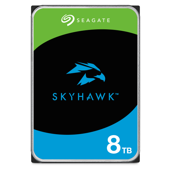 Seagate SkyHawk 8TB Surveillance Hard Drive | 3.5” SATA HDD ST8000VX0022 – NVR/DVR Optimized, 64-Camera Support, 24×7 Operation