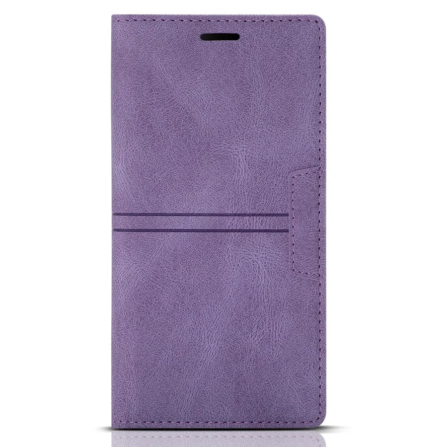 iPhone Suede Leather Wallet Case