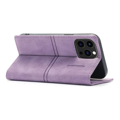 iPhone Suede Leather Wallet Case