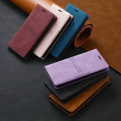 iPhone Suede Leather Wallet Case