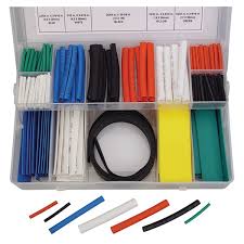 HS-KIT Heat Shrink Tubing Assortment – 171-Piece Set, 2:1 Shrink Ratio, Assorted Colours & Sizes with Carry Case | Flame-Retardant Polyolefin Tubing for Electrical & DIY Us