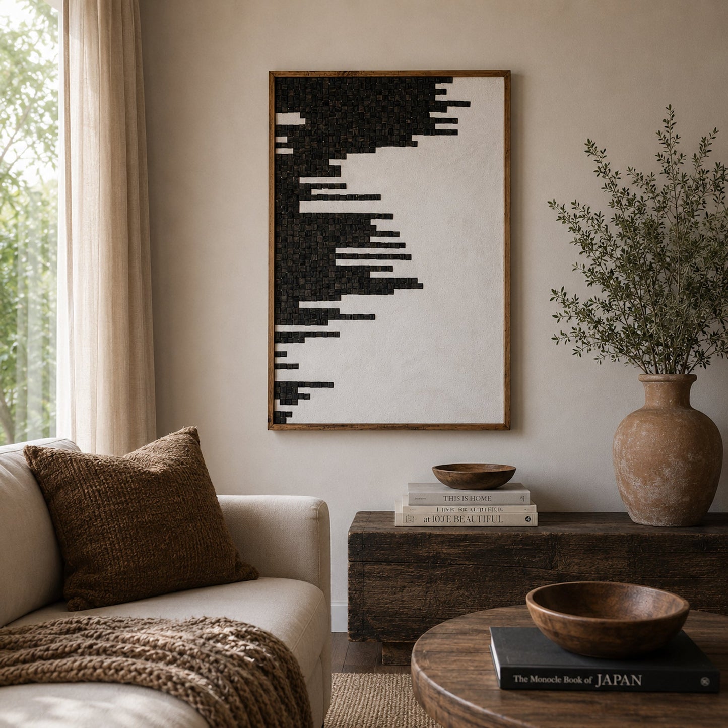Timbered Contours - Ready To Hang Wall Art - 82x122cm