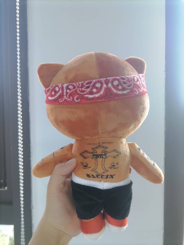 Pac Plush Legendary Rapper Style Kitty Plush 25cm