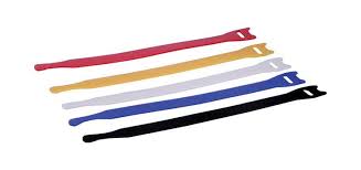 CCTV TRADIE  Velcro Cable Ties – 100mm, Assorted Colours, Reusable Hook & Loop, Packet of 10 | CT100 | Colour-Coded Cable Organisers for Home, Office, AV, and IT
