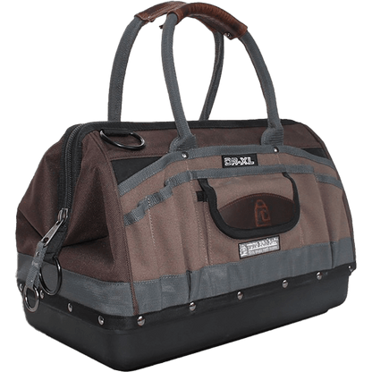 Veto Pro Pac DR-LC Contractor Series Tool Bag – 27-Pocket Gate Mouth Drill Bag with Waterproof Base & Adjustable Interior Panel
