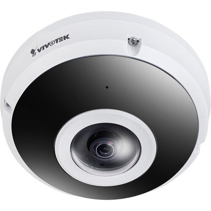VIVOTEK FE9380-HV 5MP 360° Outdoor Fisheye Network Camera with Smart IR, WDR Pro, Local Dewarping, IP66/IK10, H.265, and Built-in Microphone