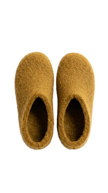 Kids Wool Felt Slippers – Handmade 100% NZ Wool Children's House Shoes