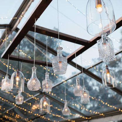 Sherry Wine Decanter Glass Pendant Light
