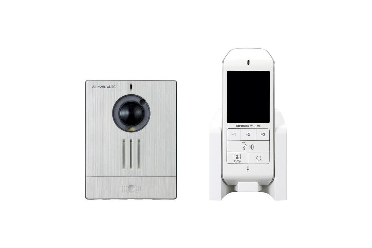 Aiphone WL-11 Wireless Video Intercom Kit with 2.4" LCD Monitor, Surface-Mount Door Station & DECT Wireless Technology – Complete Kit