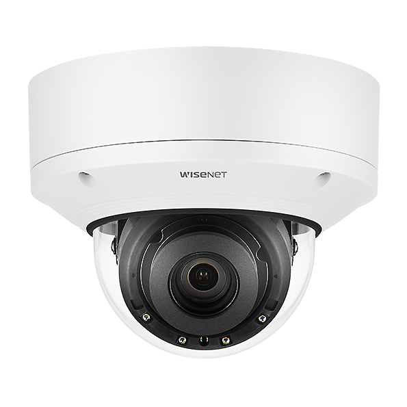 Hanwha Vision XND-8082RV 6MP IR Vandal Dome Camera – Wisenet7 AI Surveillance with Modular Design and 150dB WDR x series