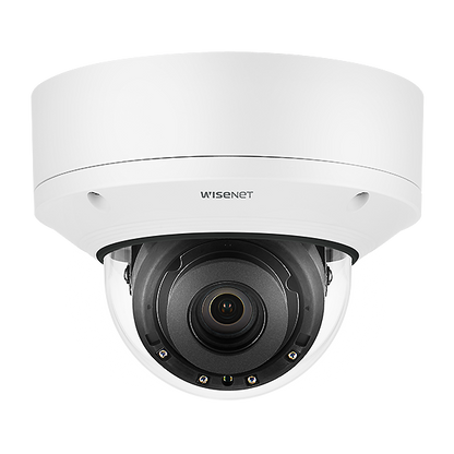 Hanwha Vision XND-8082RV 6MP IR Vandal Dome Camera – Wisenet7 AI Surveillance with Modular Design and 150dB WDR x series