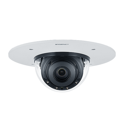 Hanwha Vision XND-9082RF 4K Recessed IR Dome Camera – Wisenet7 AI Analytics & Discreet Indoor Mounting x series