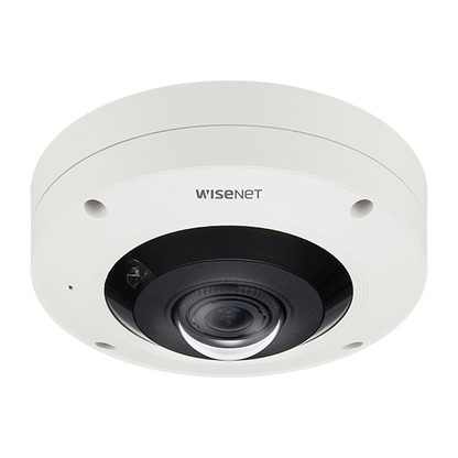 Hanwha Vision Wisenet X-Series HV-XNF-9010RV 12MP 4K IR Vandal-Dome Fisheye Camera – 1.08mm Lens, Onboard Dewarping, Advanced Analytics, IP66, IK10, NEMA4X | SKU: HV-XNF-9010RV x series