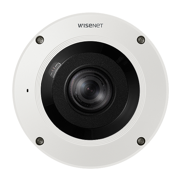 Hanwha Vision Wisenet X-Series HV-XNF-9010RVM 12MP 4K IR Vandal-Dome Fisheye Camera – 1.08mm Lens, Onboard Dewarping, Heatmap, M12 Connector, IP66, IK10, NEMA4X | SKU: HV-XNF-9010RVM x series