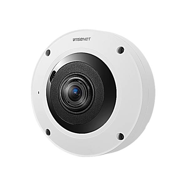 Hanwha Vision HV-XNF-9013RV 12MP AI IR Fisheye Camera – IP66 / NEMA4X / IK10 Rated, Advanced Object Analytics, and WiseStream III  x series