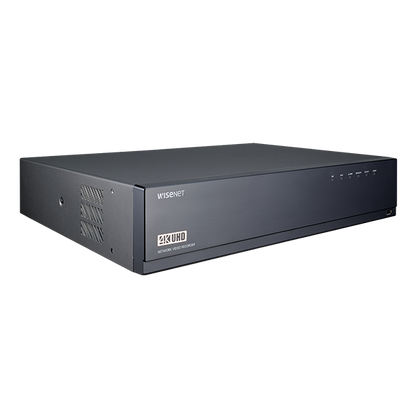 Hanawha WISENET CT-XRN-1610A X 16CH NVR Non-PoE (4K, H.265/264, ARB, 4 SATA HDD) with 4TB HDD and QR Code