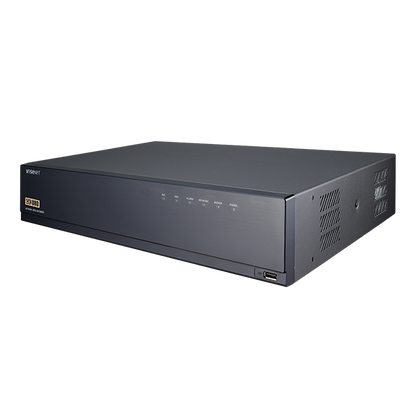 Hanawha WISENET CT-XRN-1610A X 16CH NVR Non-PoE (4K, H.265/264, ARB, 4 SATA HDD) with 4TB HDD and QR Code
