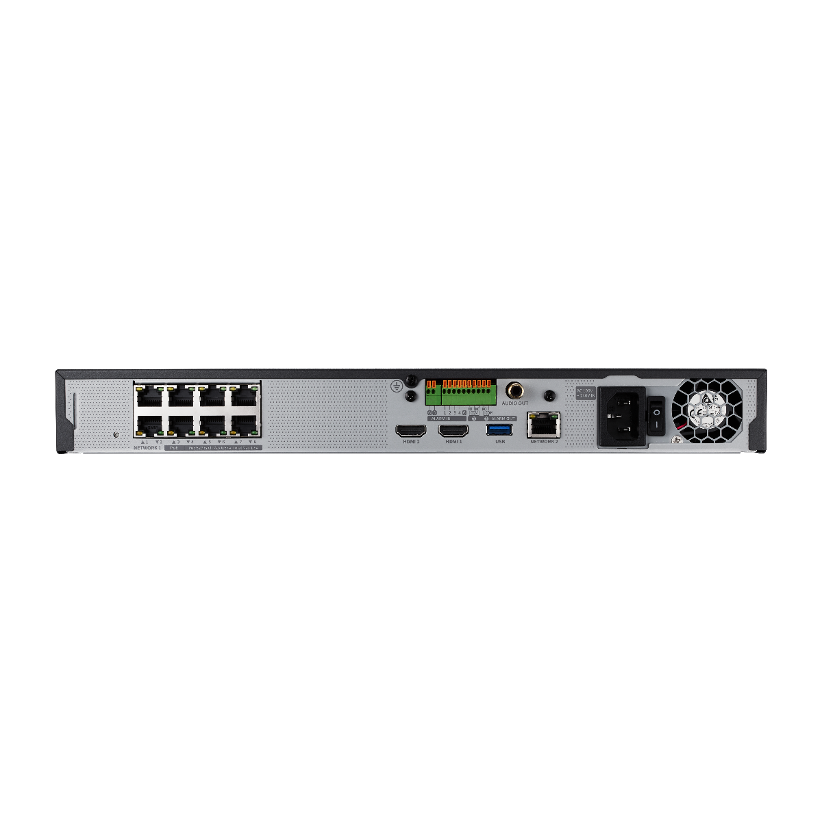 Hanwha Wisenet XRN-815S 8-Channel Network Video Recorder (NVR) – 12MP Support, AI Integration, and PoE+ Power