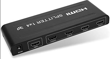 XTENDR HDMI 1x4 Splitter 4K UHD with EDID Copy, HDR & Dolby/DTS 7.1 Support – NDAHD-HDMI0104-SX