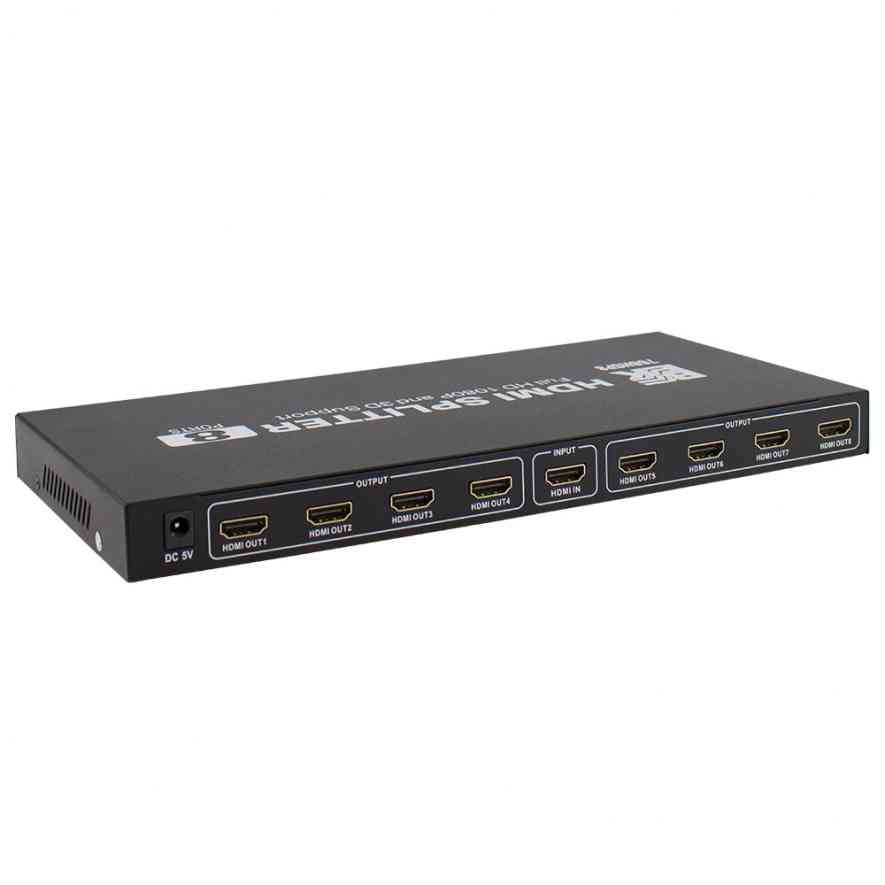 XTENDR 1x8 HDMI Splitter 4K UHD with EDID Copy, HDCP2.2, HDR, Dolby/DTS 7.1 – NDAHD-HDMI0108-SX